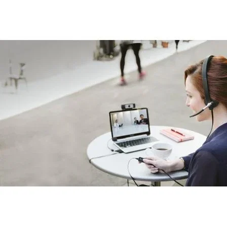 Logitech H650e Auriculares Estéreo USB Negro/Plata